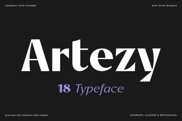 Artezy: A Modern Sans Serif Font for Editorial Design