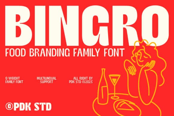 Bingro: A Bold Font for Flavorful Branding