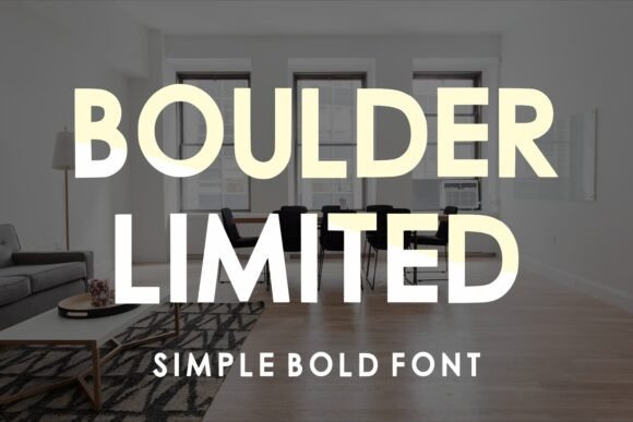 Boulder Limited: A Bold Sans Serif Font for Modern Branding