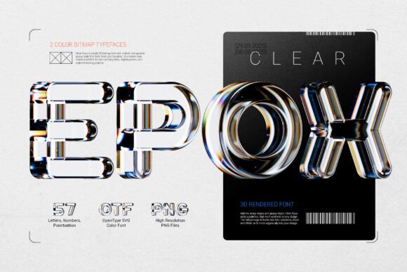 Clear Epox: A Modern Display Font for Digital Branding