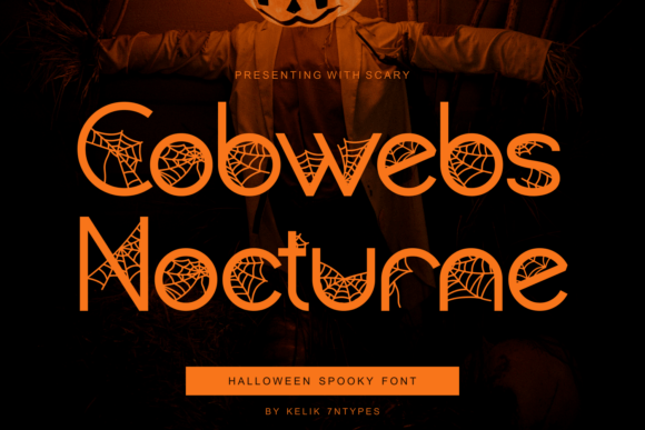 Cobwebs Nocturne: A Spooky Creative Font for Small Business Branding