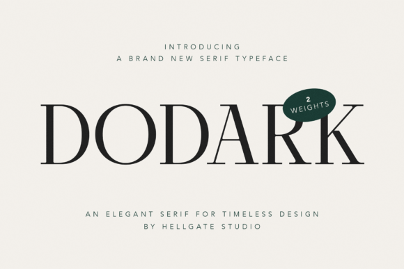 Dodark: The Elegant Serif Typeface for Modern Editorial Design
