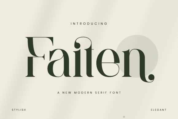 Faiten: A Modern Serif Font for Web Design