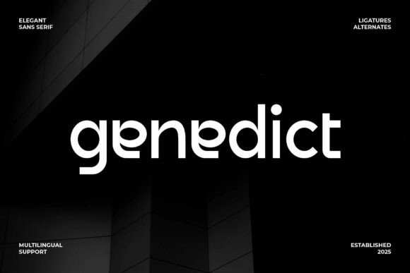 Genedict: A Modern Sans Serif Font for Campaign Creatives