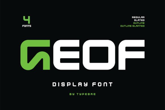 Geof: The Futuristic Typeface for High-Impact Campaigns