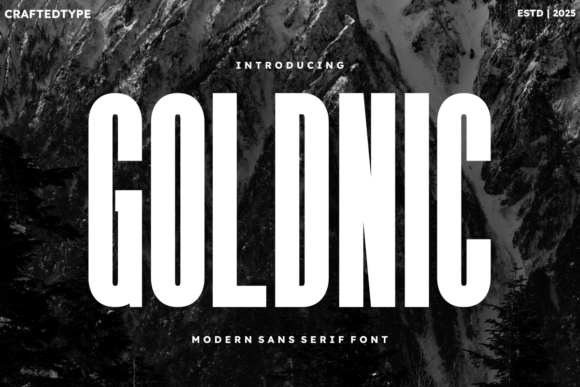 Goldnic: A Stylish Sans Serif Font for Craft Creations