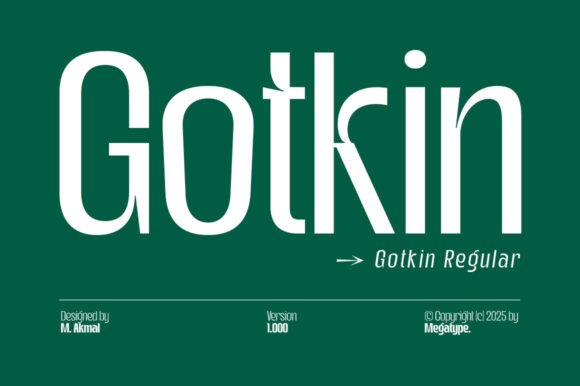 Gotkin: A Modern Sans Serif Font for Bold Branding