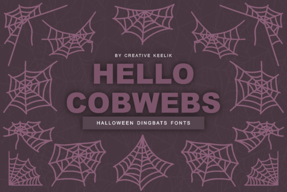 Hello Cobwebs: The Perfect Dingbats Typeface for Seasonal Craft Designs