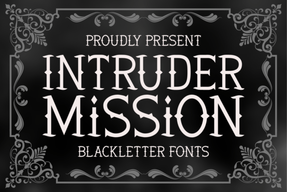Intruder Mission Font for Handmade Creations