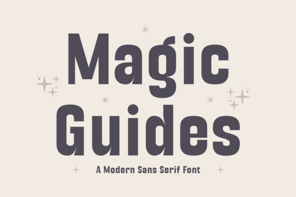 Magic Guides: A Playful Sans Serif Font for Modern Branding
