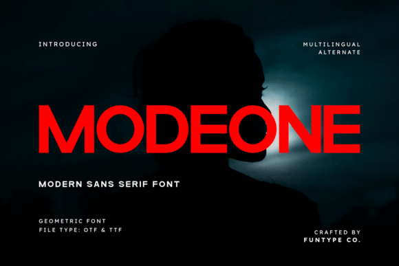 Modeone: A Modern Sans Serif Font for Web Design
