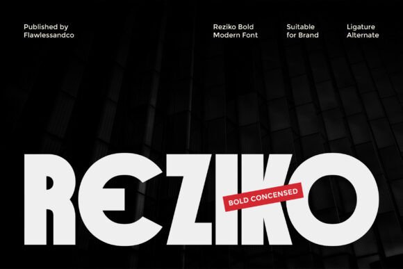 Reziko: A Modern Sans Serif Font for Strong Editorial Design
