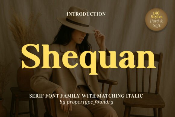 Shequan Serif Font for Modern Marketing