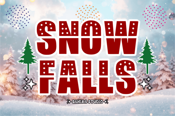 Snow Fals: A Decorative Font for Creative Projects