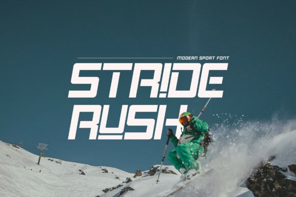 Stride Rush: A Bold Font for Handmade Creativity