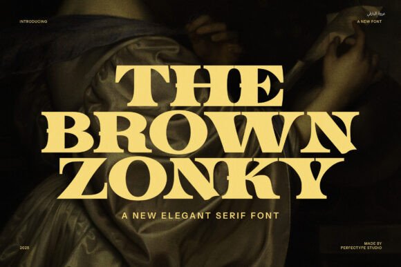 The Brown Zonky Serif Font for Professional Branding