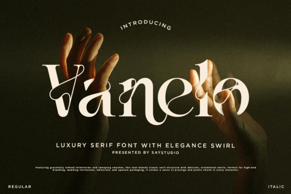 Vanelo: The Luxury Serif Font That Elevates Campaign Visuals